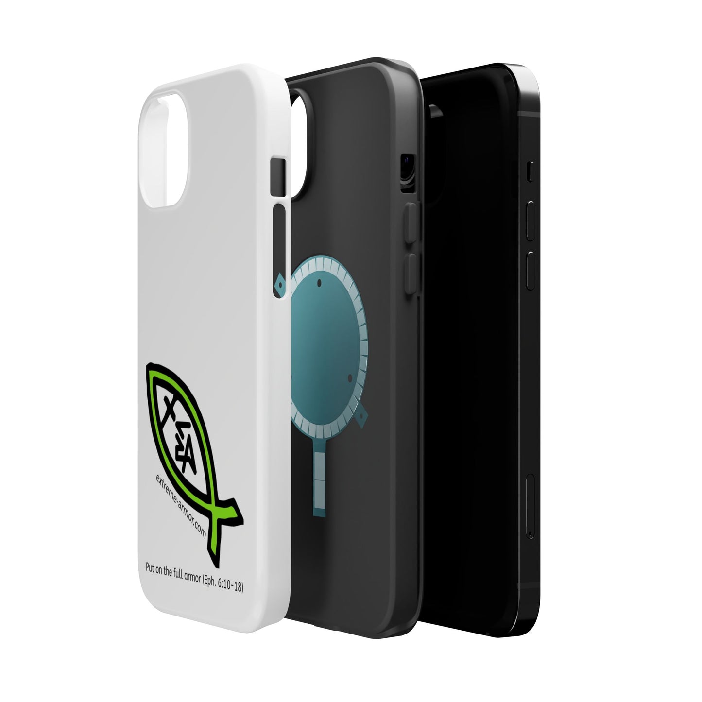 I-phone Magnetic Case (Extreme-Armor) White