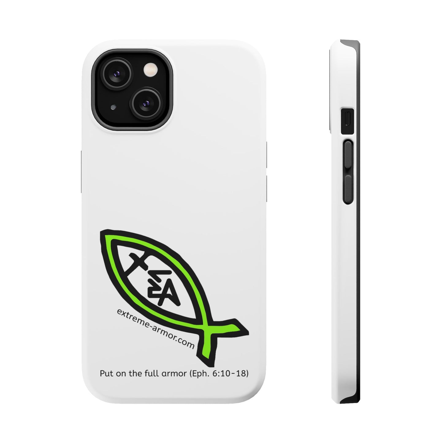 I-phone Magnetic Case (Extreme-Armor) White