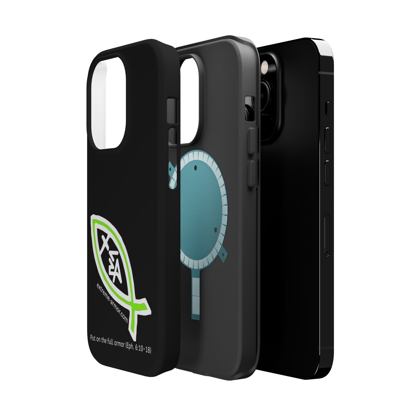 I-phone Magnetic Case (Extreme-Armor) Black