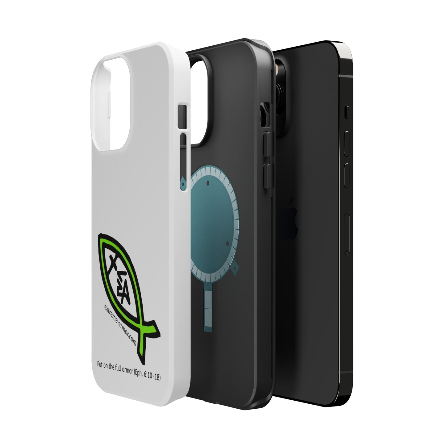 I-phone Magnetic Case (Extreme-Armor) White