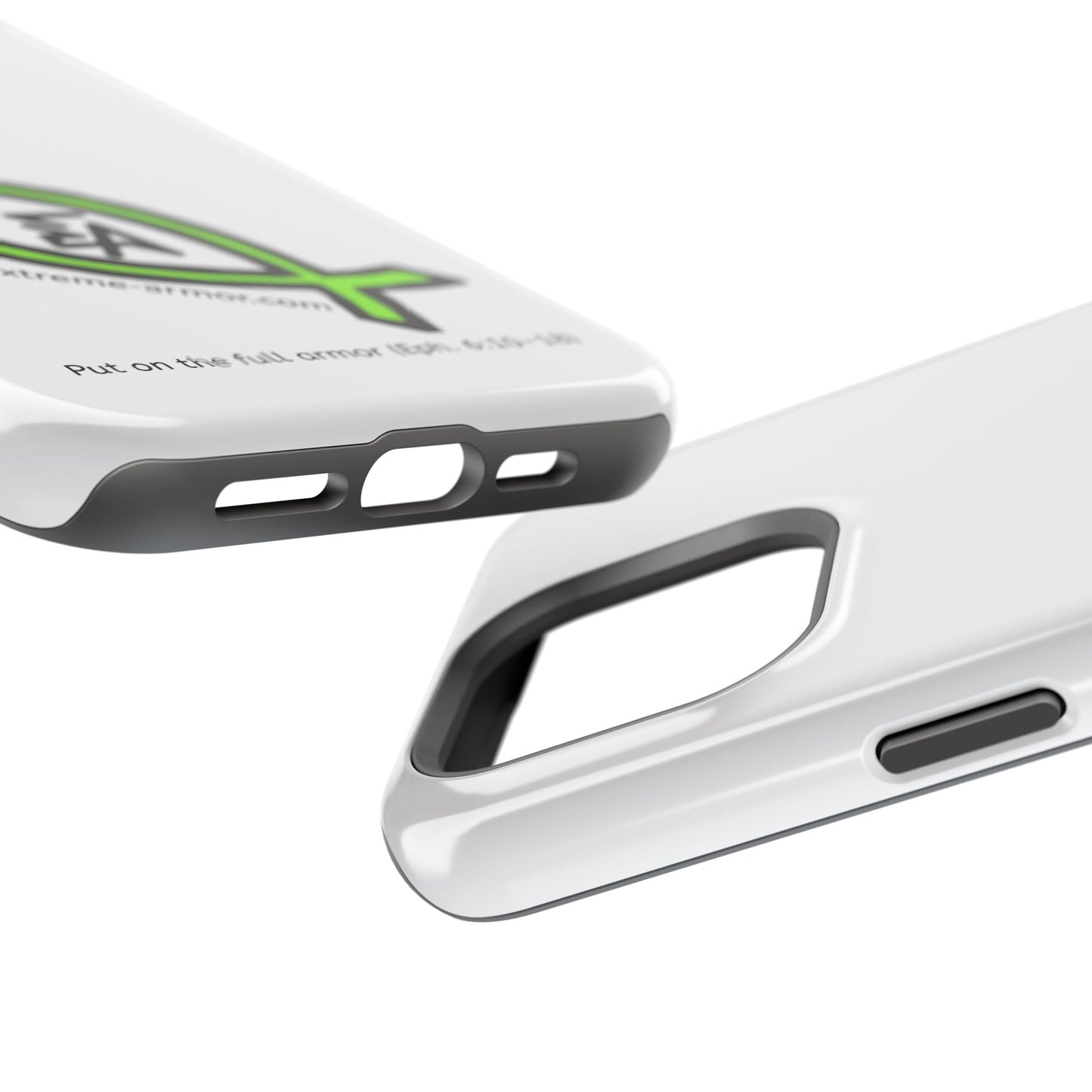 I-phone Magnetic Case (Extreme-Armor) White