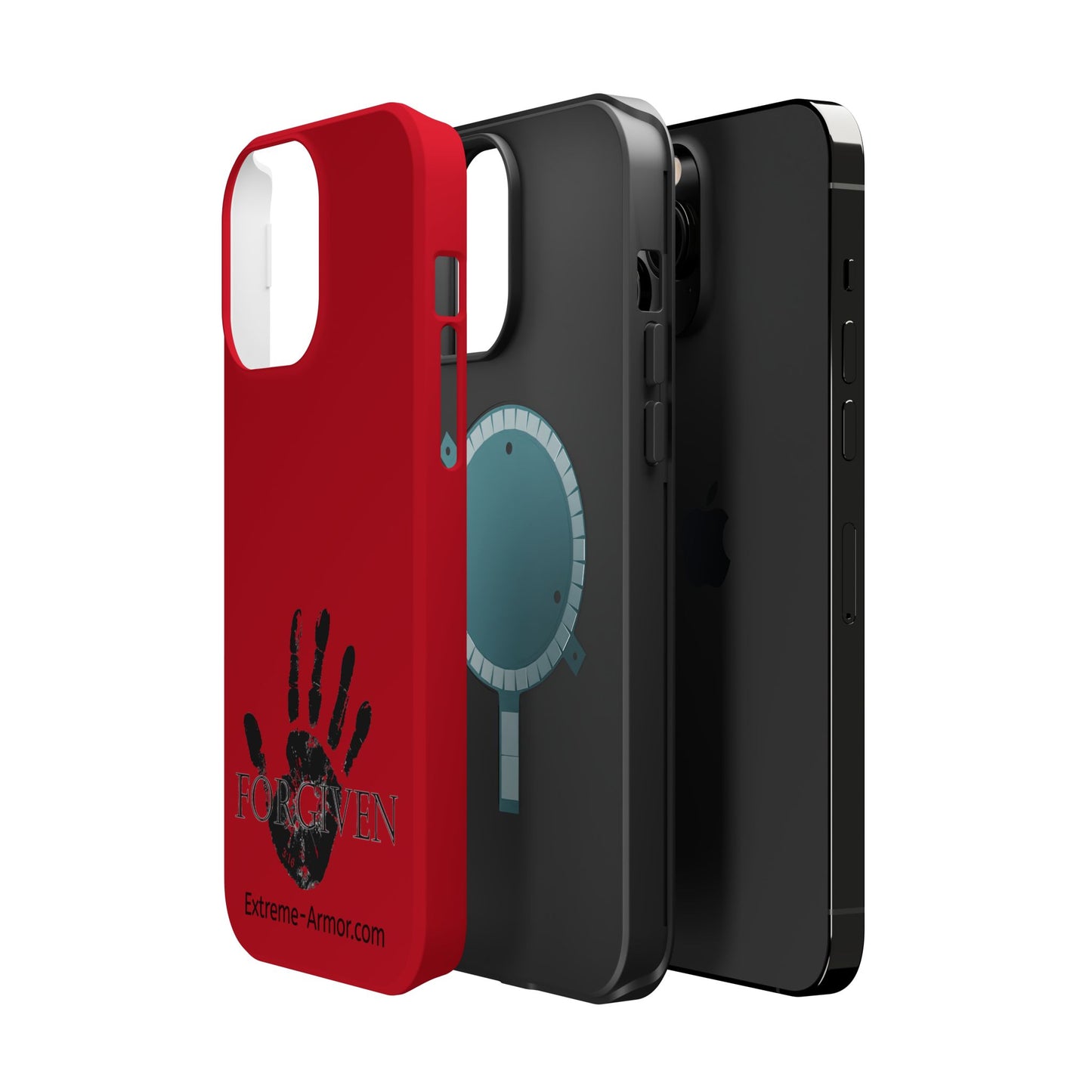 I-phone Magnetic Case (Forgiven) Red