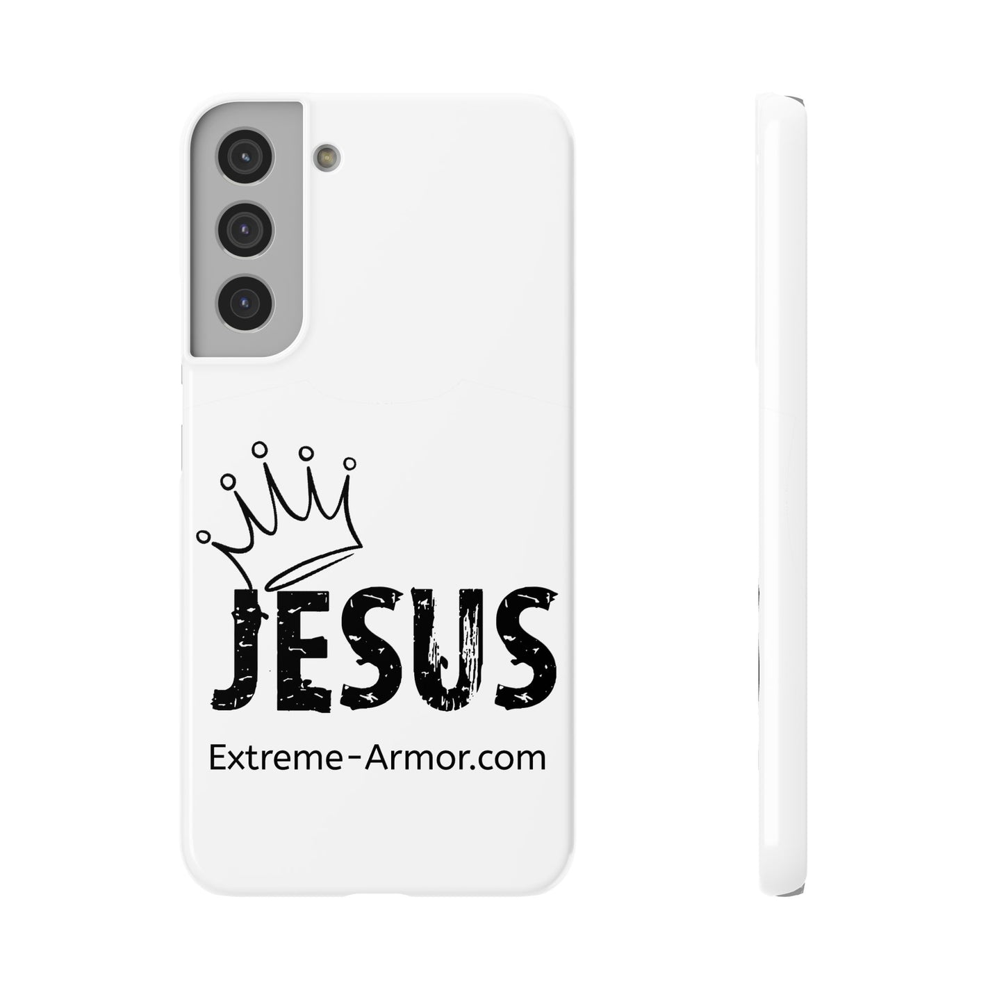 King Jesus White Slim phone Cases