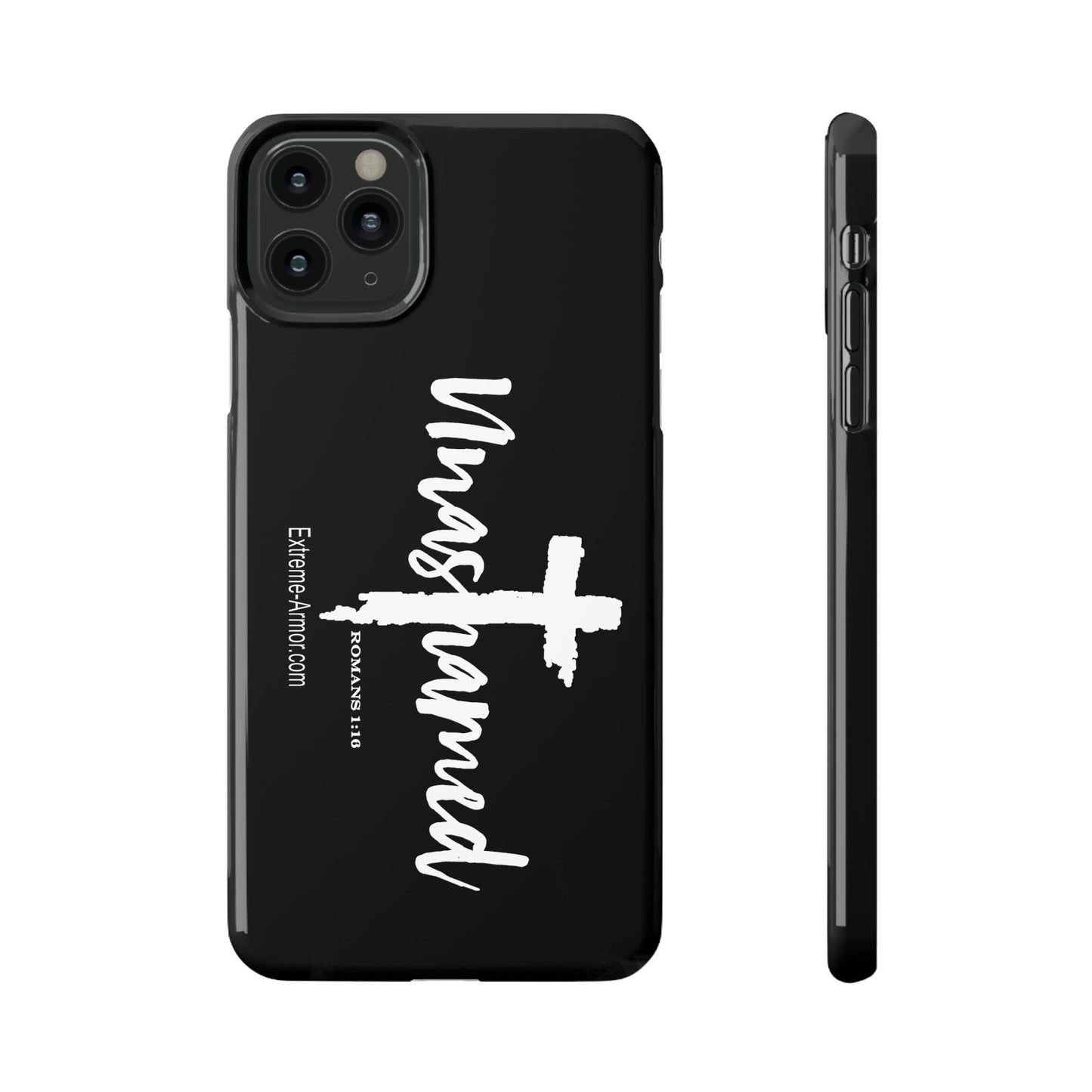 Unashamed Black Slim Phone Cases