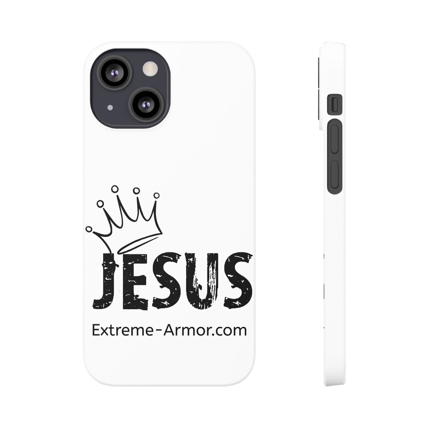 King Jesus White Slim phone Cases