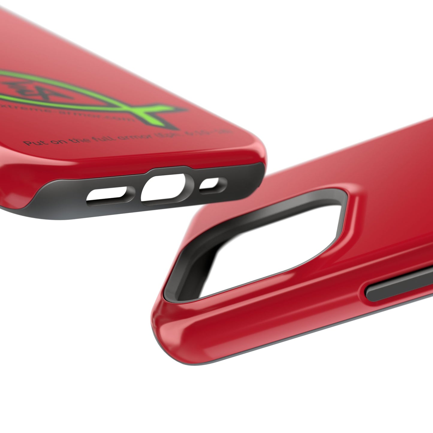 I-phone Magnetic Case (Extreme-Armor) Red