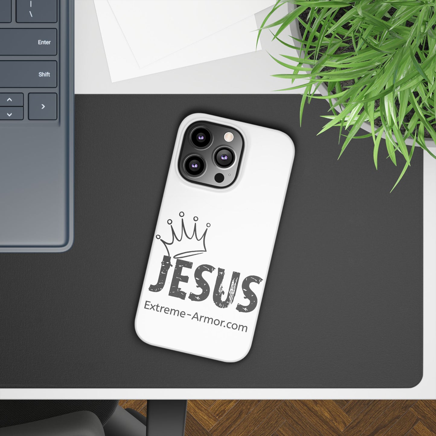 King Jesus White Slim phone Cases