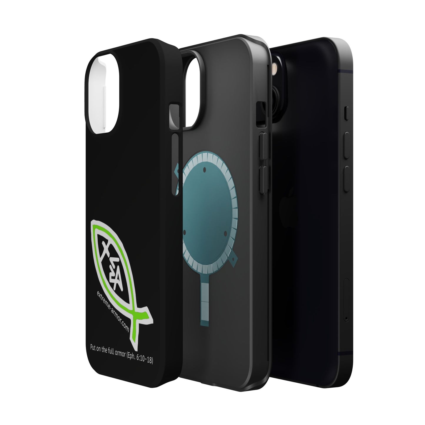 I-phone Magnetic Case (Extreme-Armor) Black