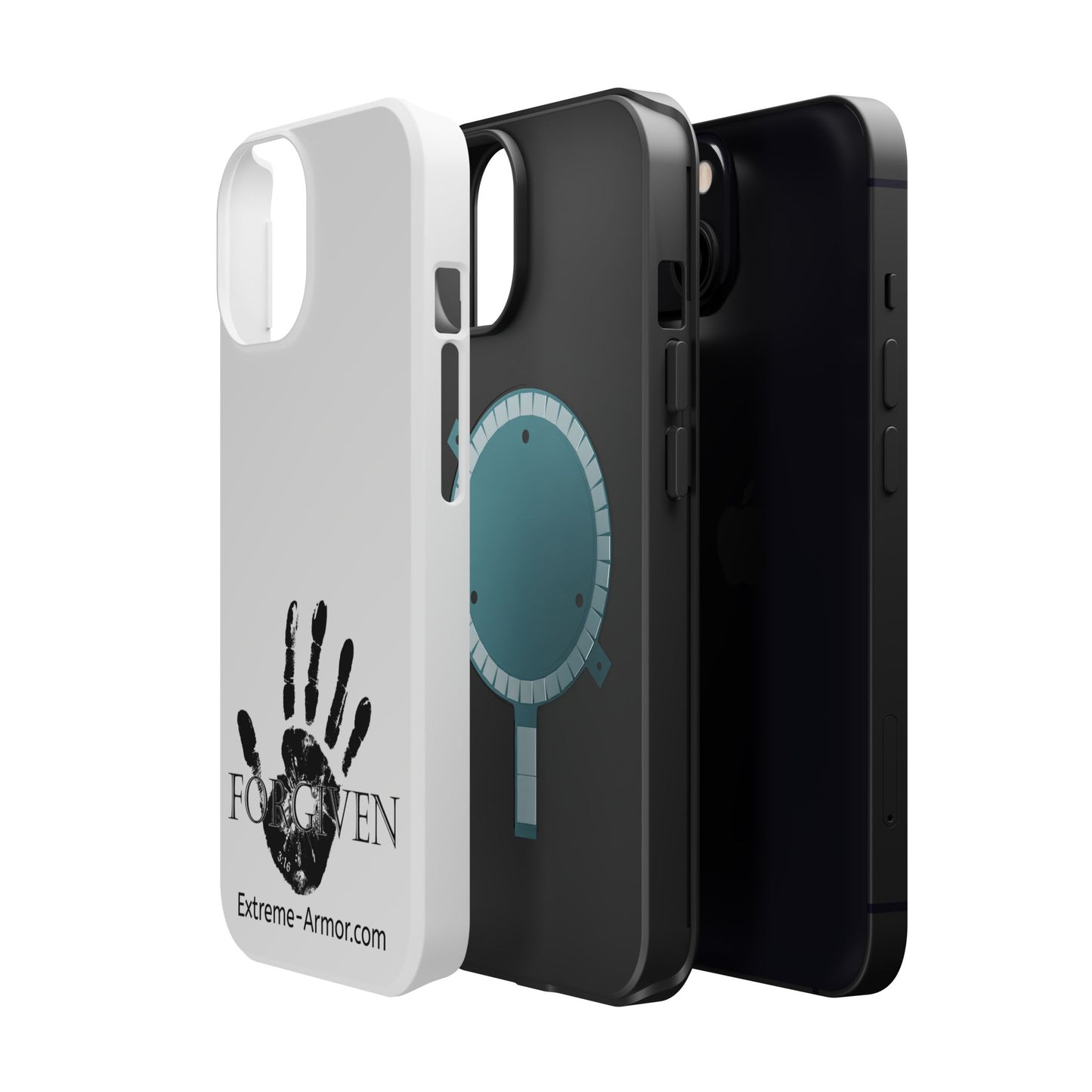 I-phone Magnetic Case (Forgiven) White