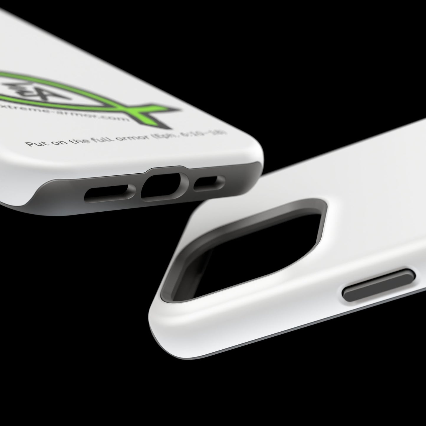 I-phone Magnetic Case (Extreme-Armor) White