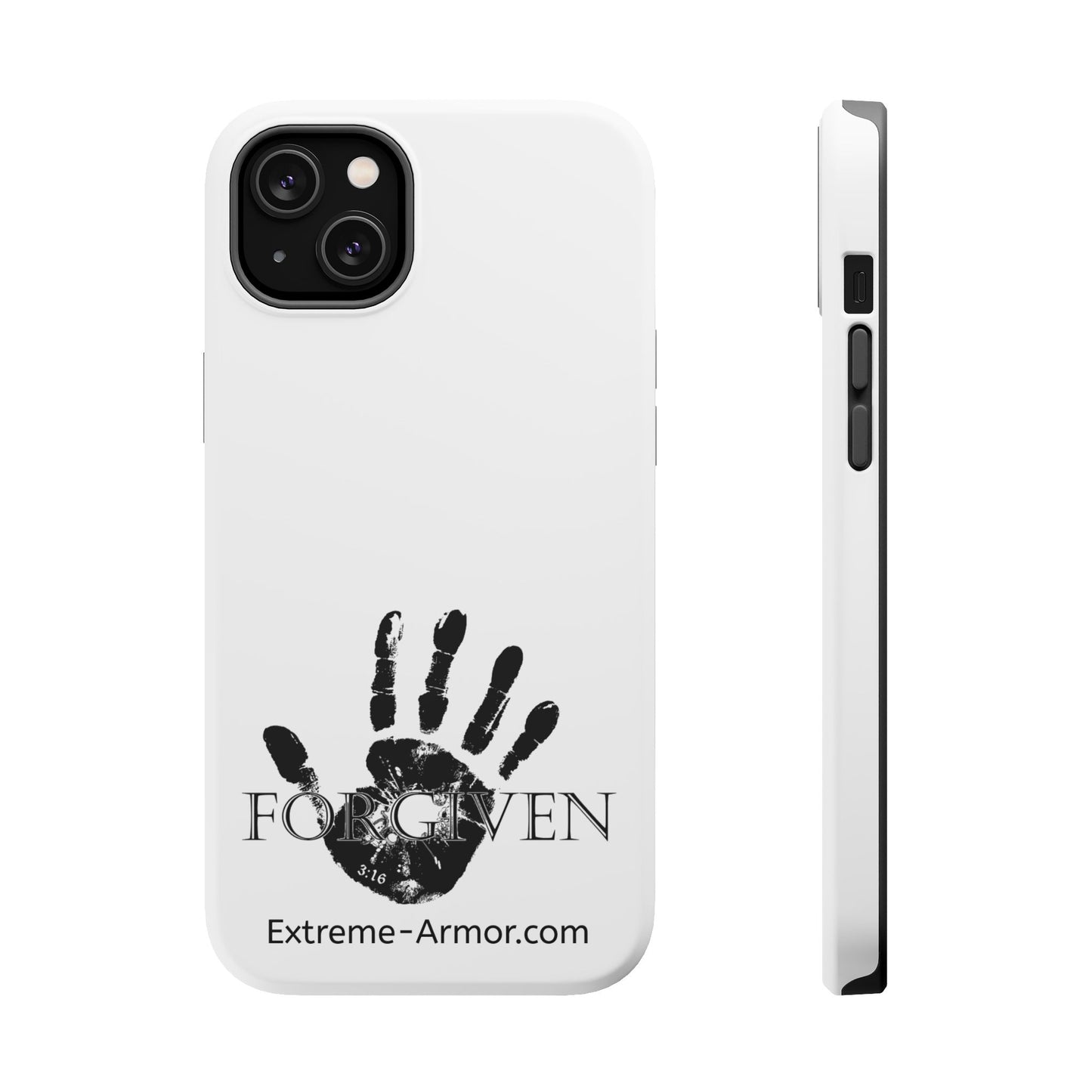 I-phone Magnetic Case (Forgiven) White