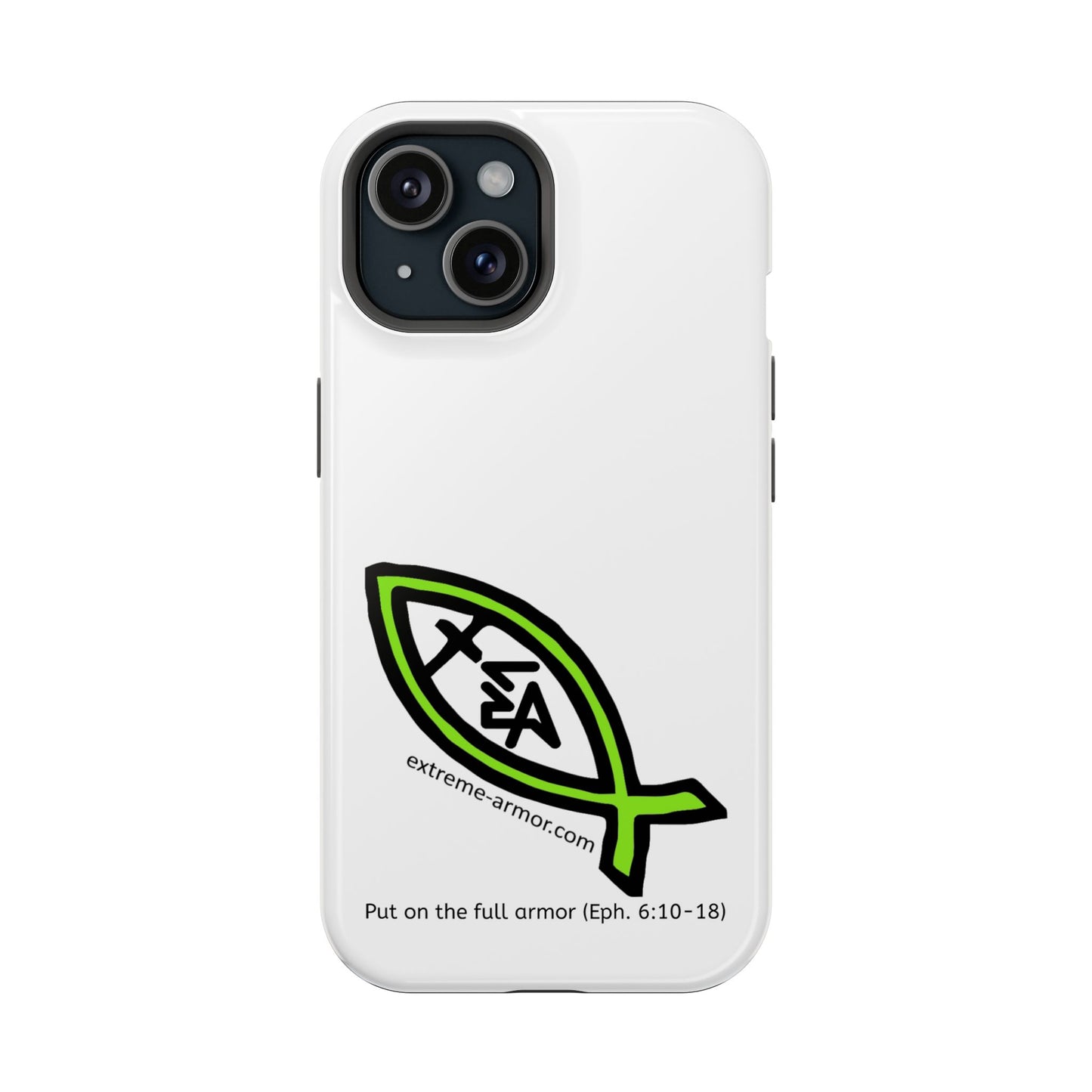 I-phone Magnetic Case (Extreme-Armor) White