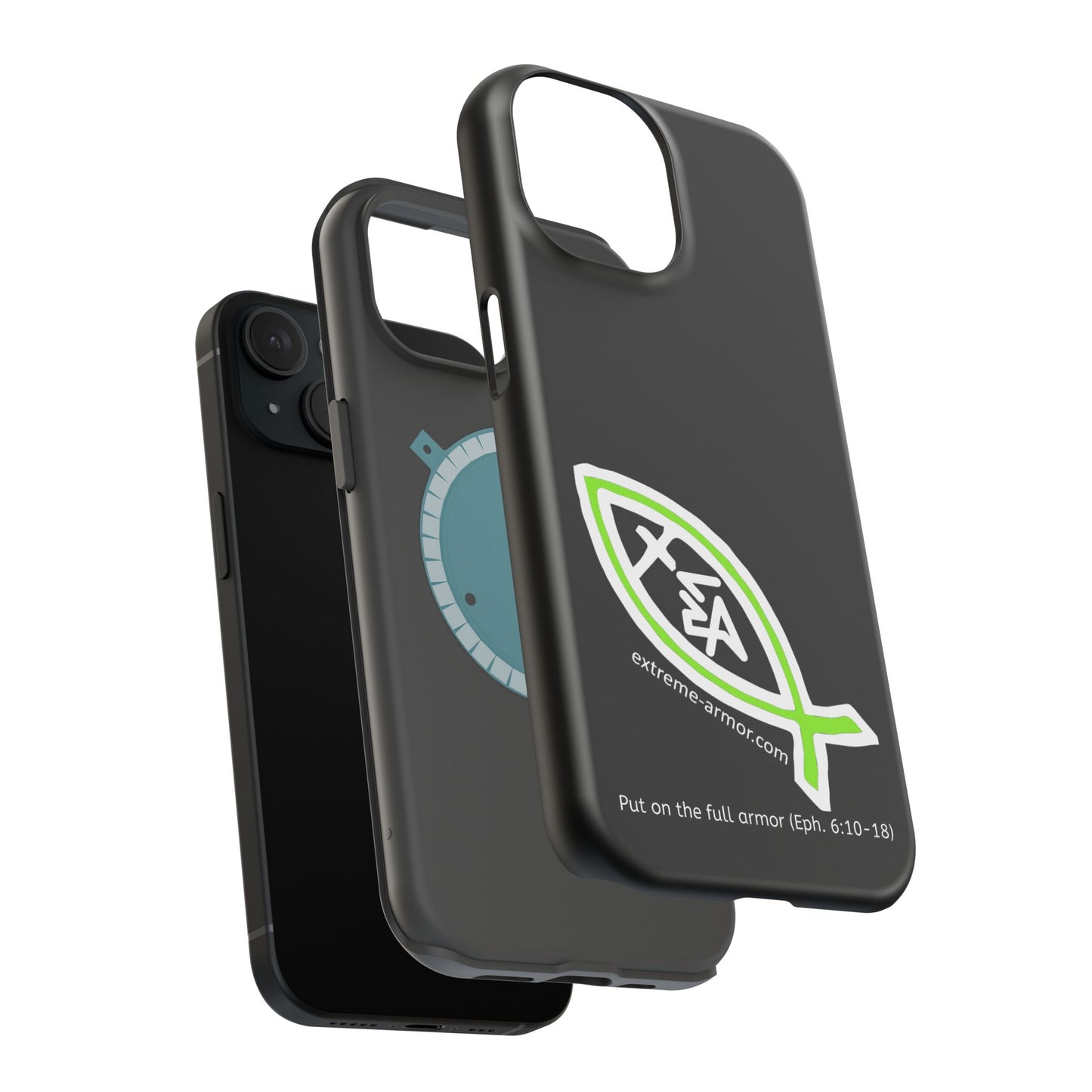 I-phone Magnetic Case (Extreme-Armor) Black