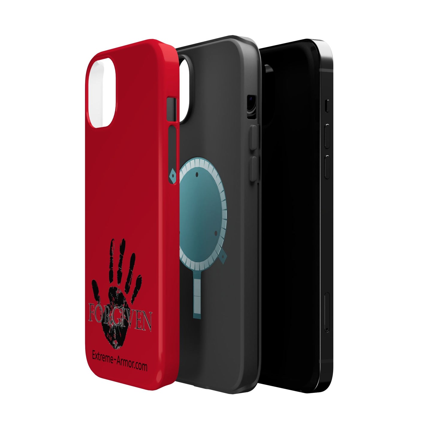 I-phone Magnetic Case (Forgiven) Red