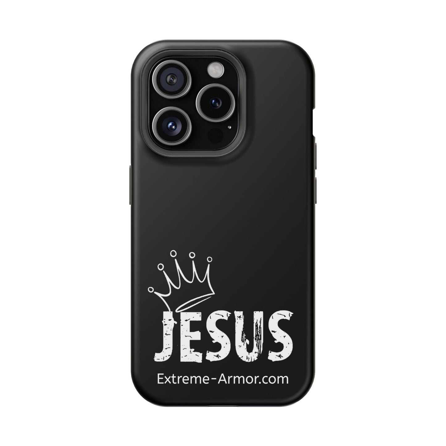 I-phone Magnetic Case (King Jesus) Black