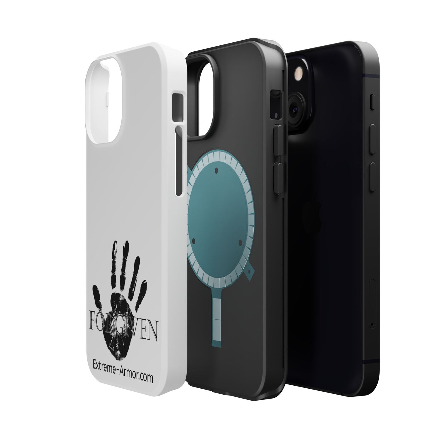 I-phone Magnetic Case (Forgiven) White