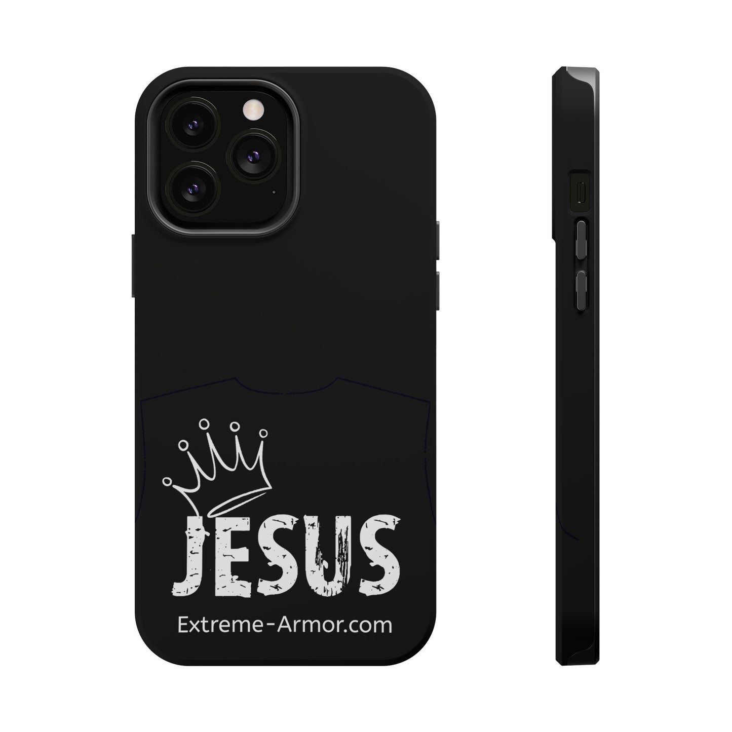 I-phone Magnetic Case (King Jesus) Black