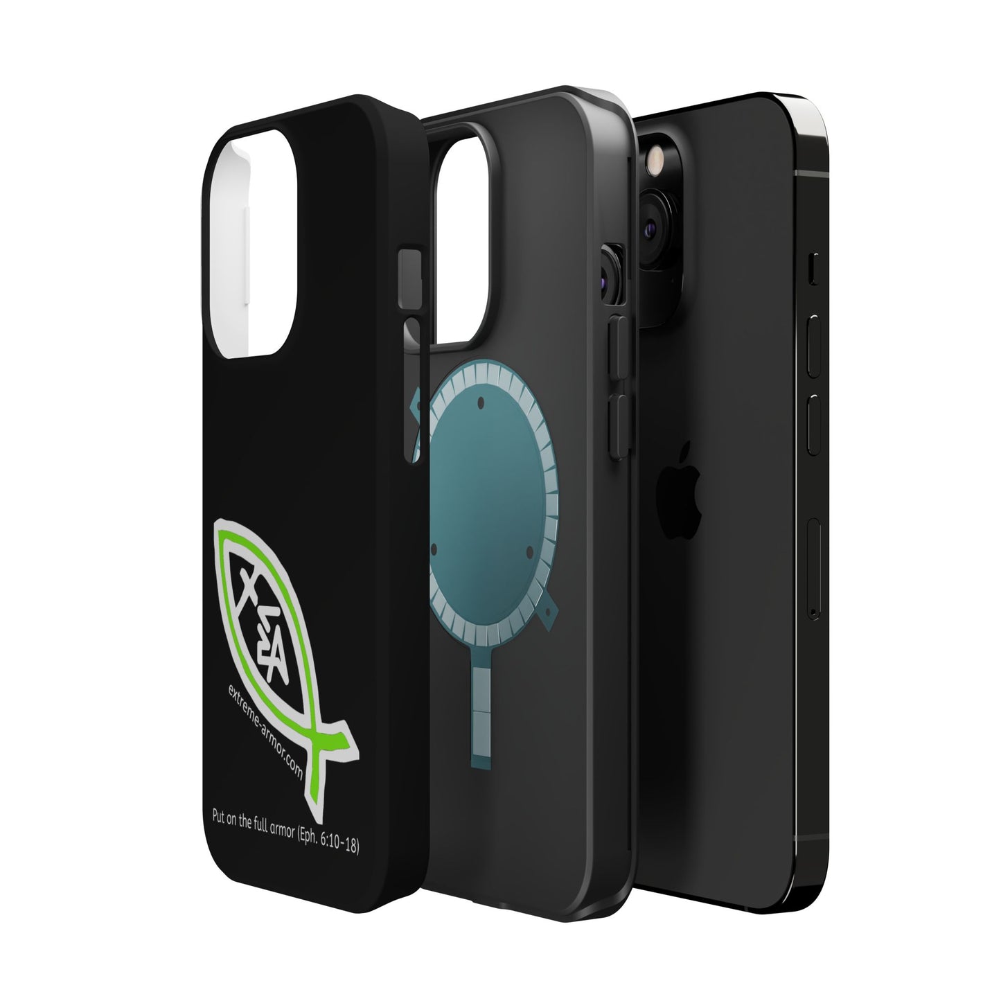 I-phone Magnetic Case (Extreme-Armor) Black