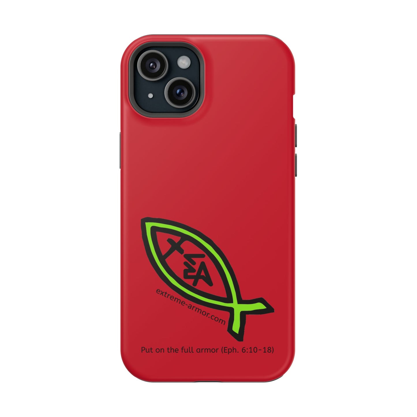 I-phone Magnetic Case (Extreme-Armor) Red