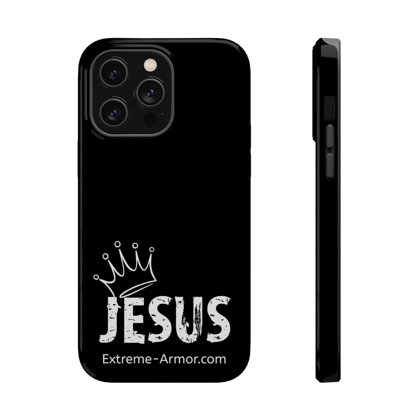 I-phone Magnetic Case (King Jesus) Black