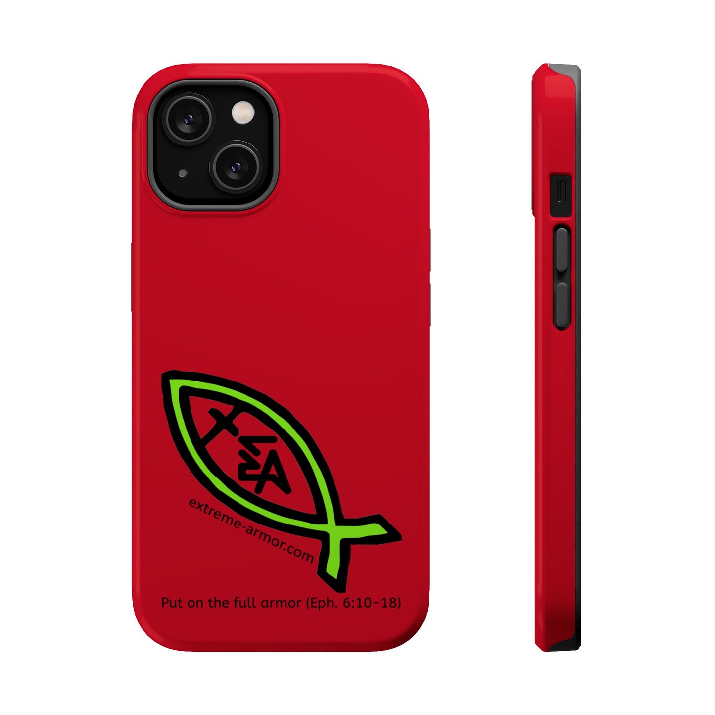 I-phone Magnetic Case (Extreme-Armor) Red