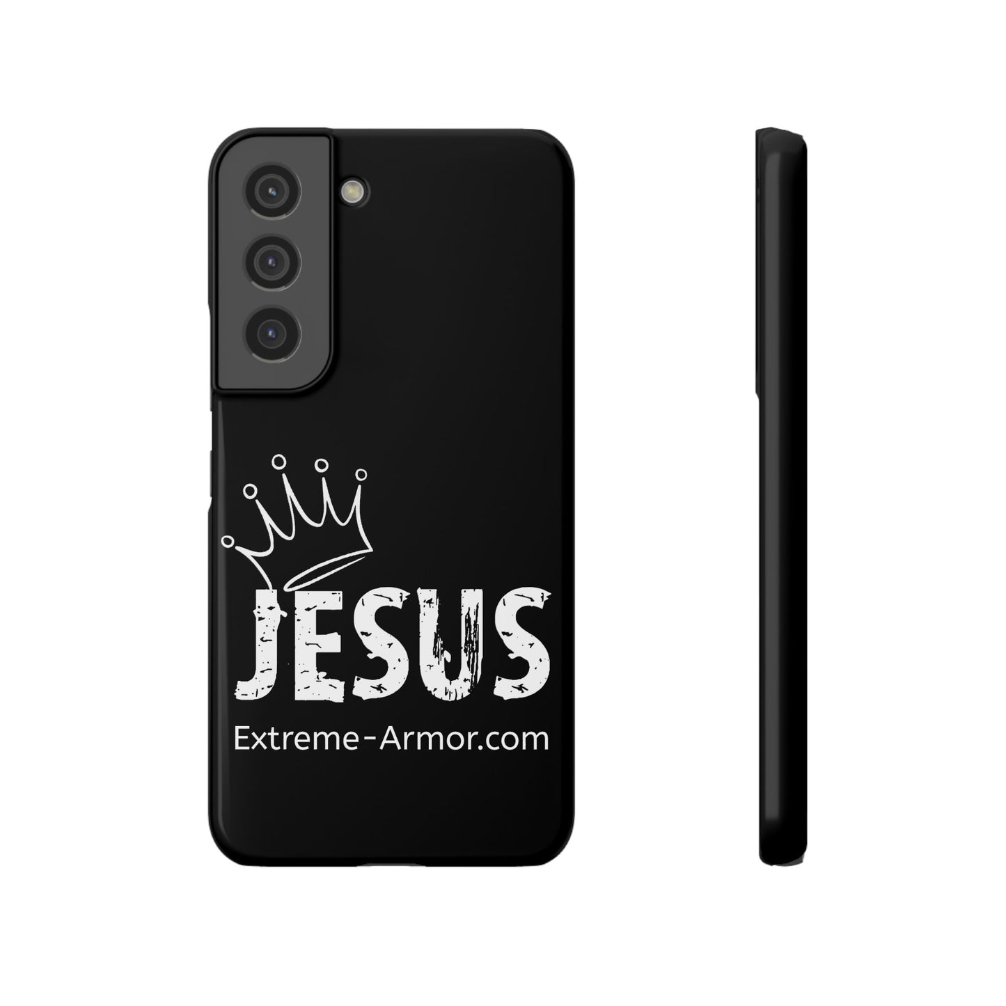 King Jesus Black Slim phone Cases