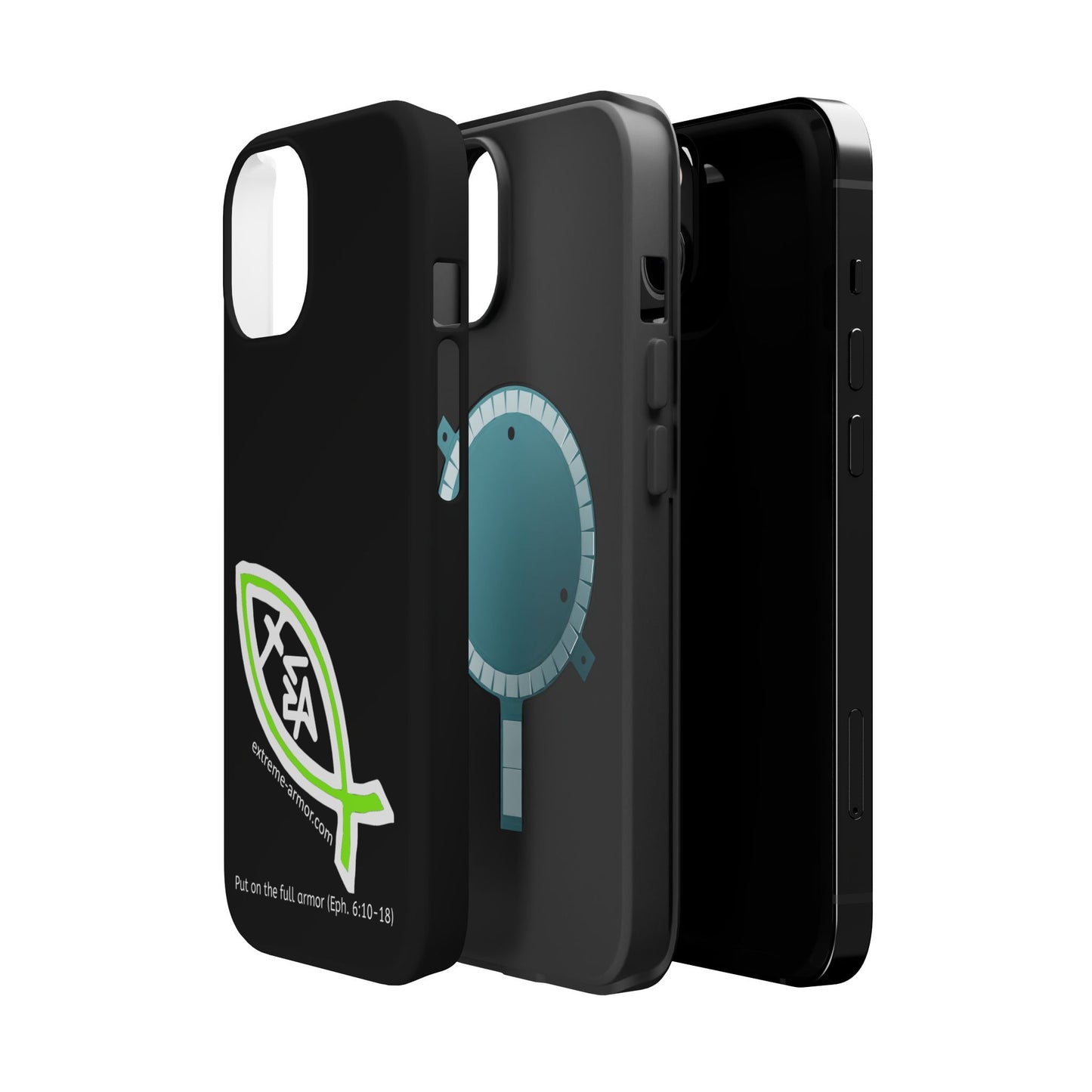 I-phone Magnetic Case (Extreme-Armor) Black