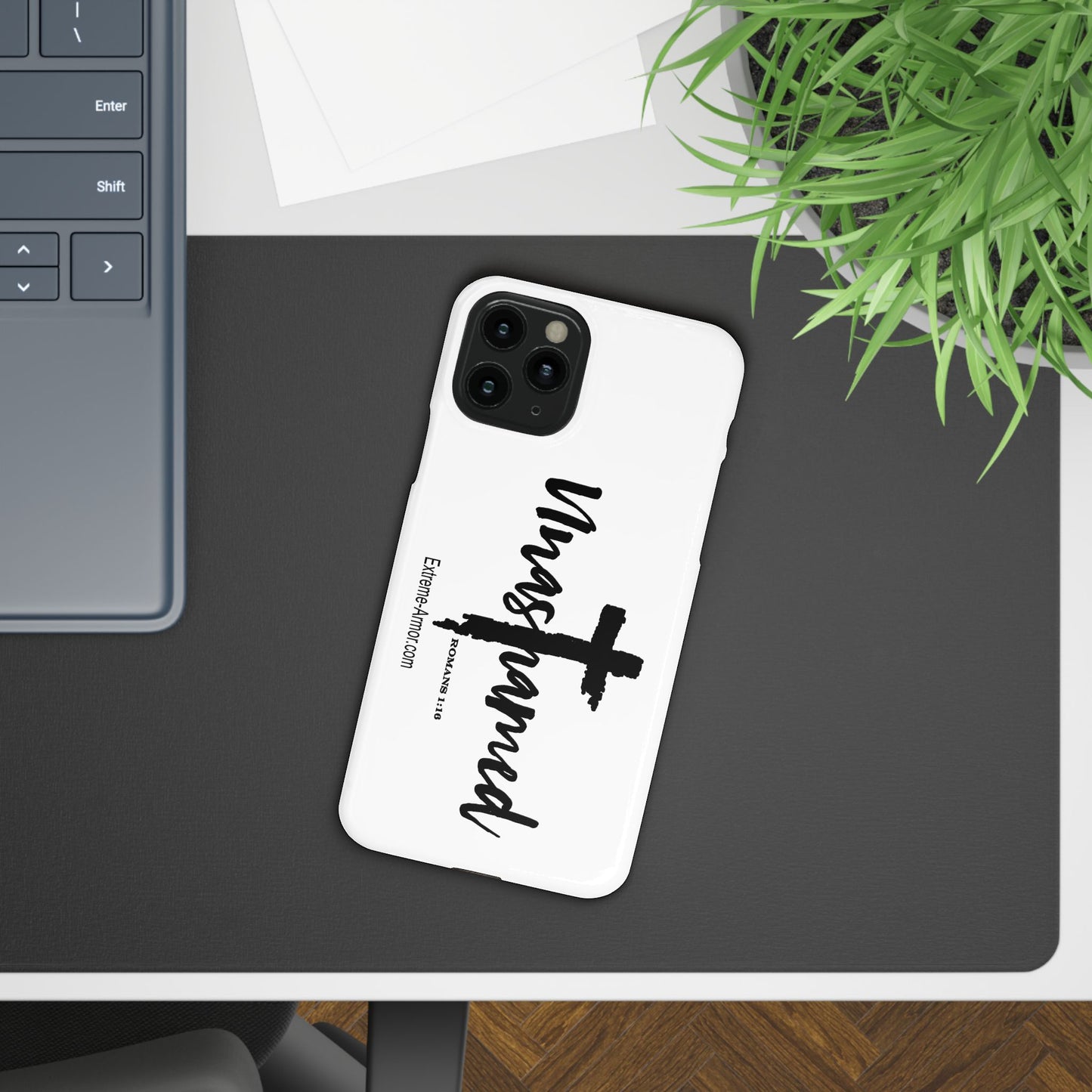 Unashamed White Slim Phone Cases