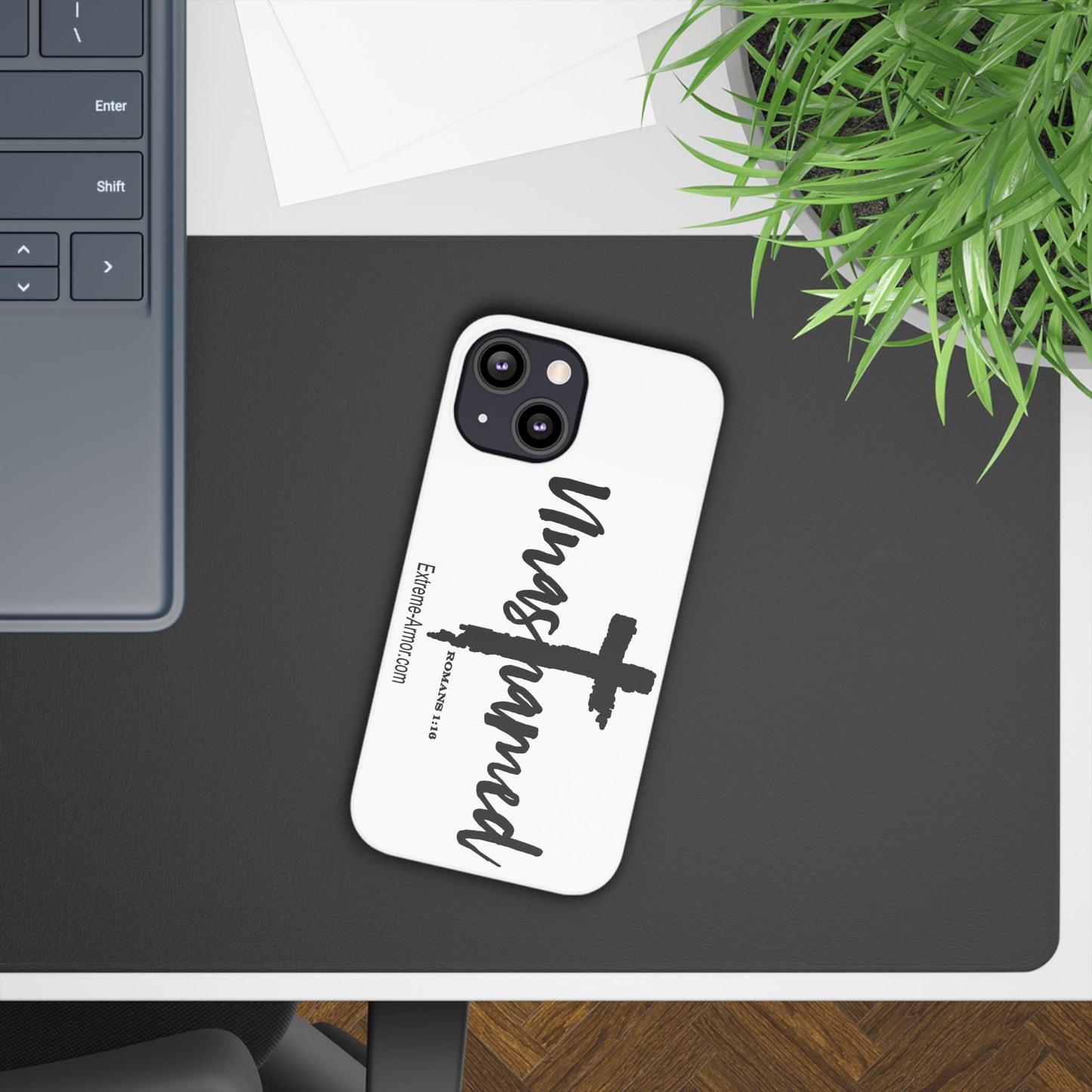 Unashamed White Slim Phone Cases