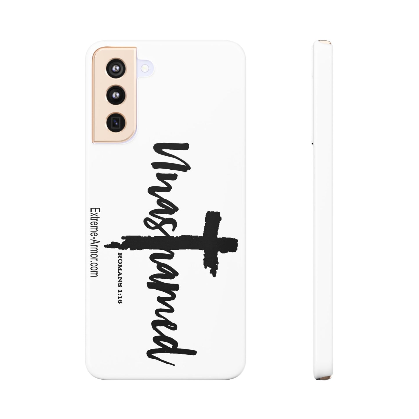 Unashamed White Slim Phone Cases