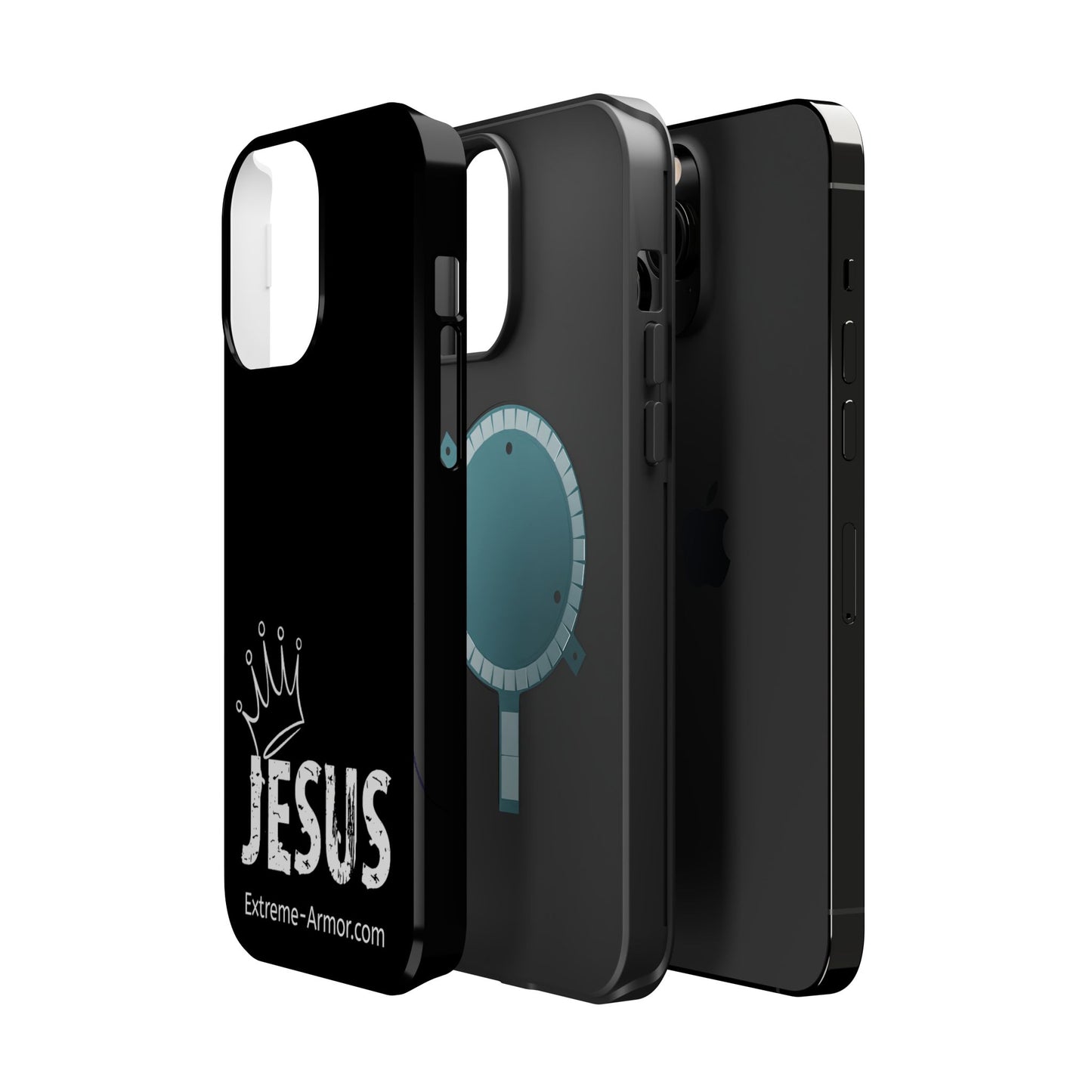 I-phone Magnetic Case (King Jesus) Black