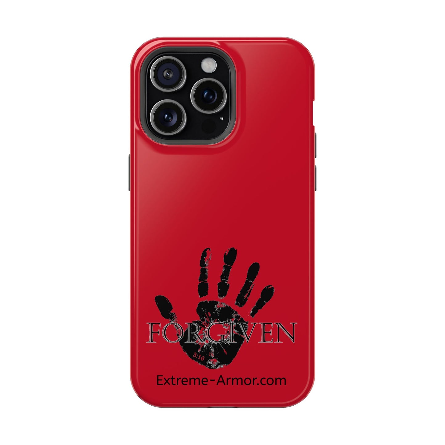 I-phone Magnetic Case (Forgiven) Red