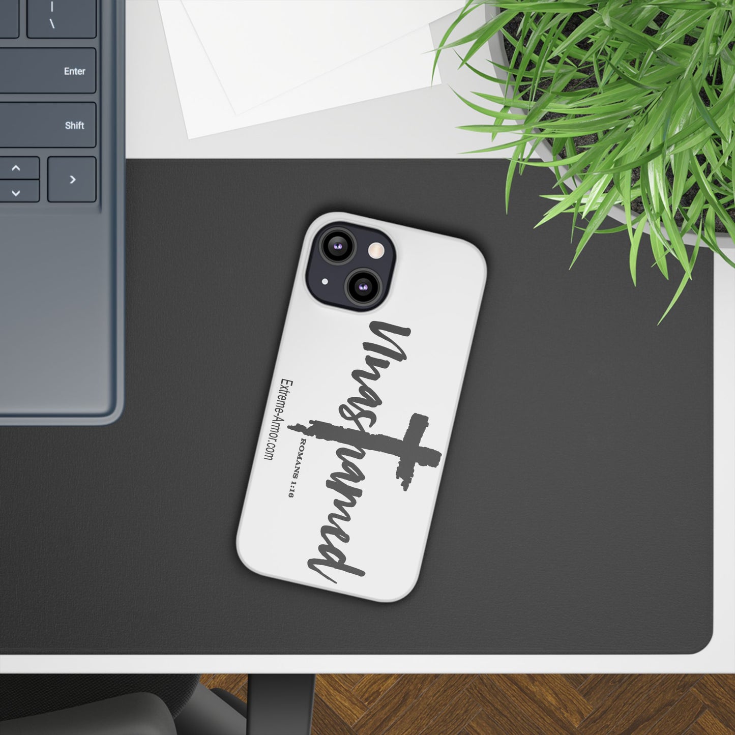 Unashamed White Slim Phone Cases