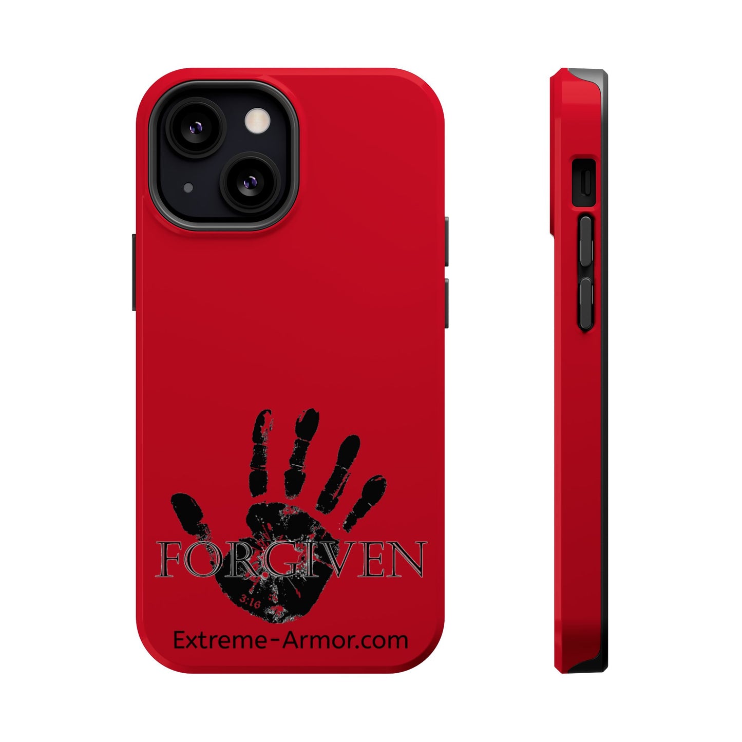 I-phone Magnetic Case (Forgiven) Red