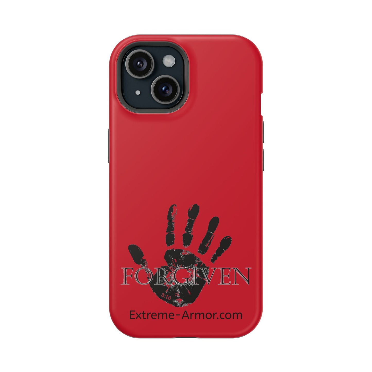 I-phone Magnetic Case (Forgiven) Red