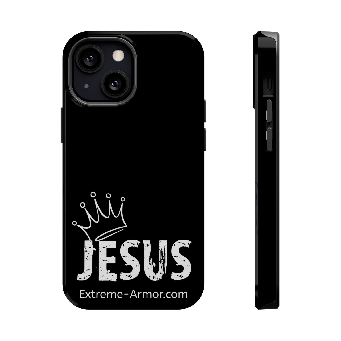 I-phone Magnetic Case (King Jesus) Black