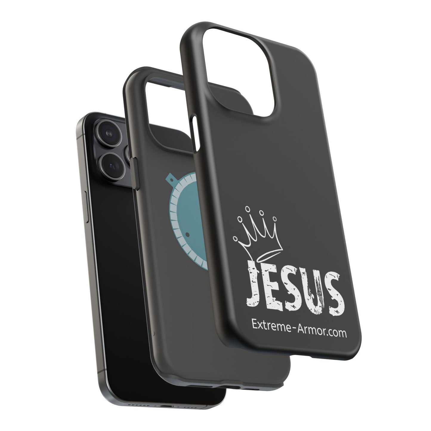 I-phone Magnetic Case (King Jesus) Black