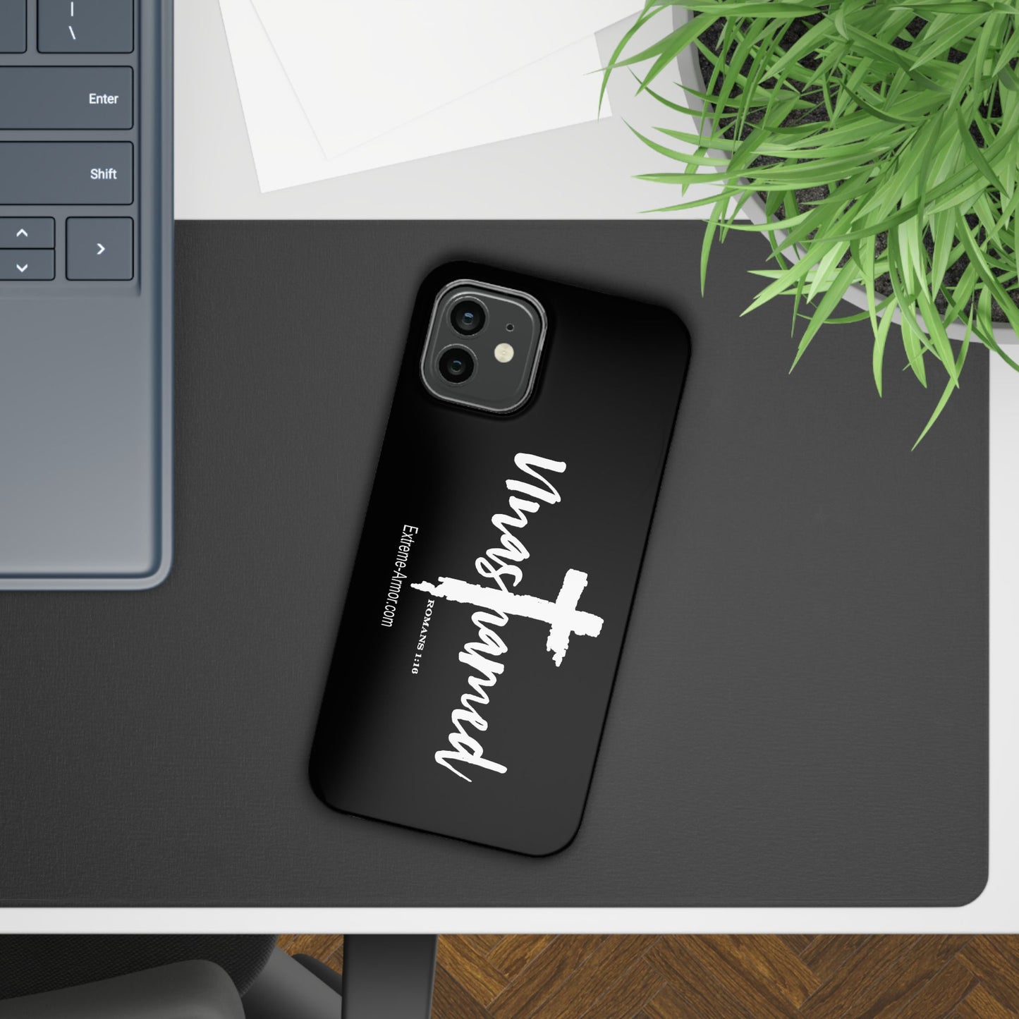 Unashamed Black Slim Phone Cases