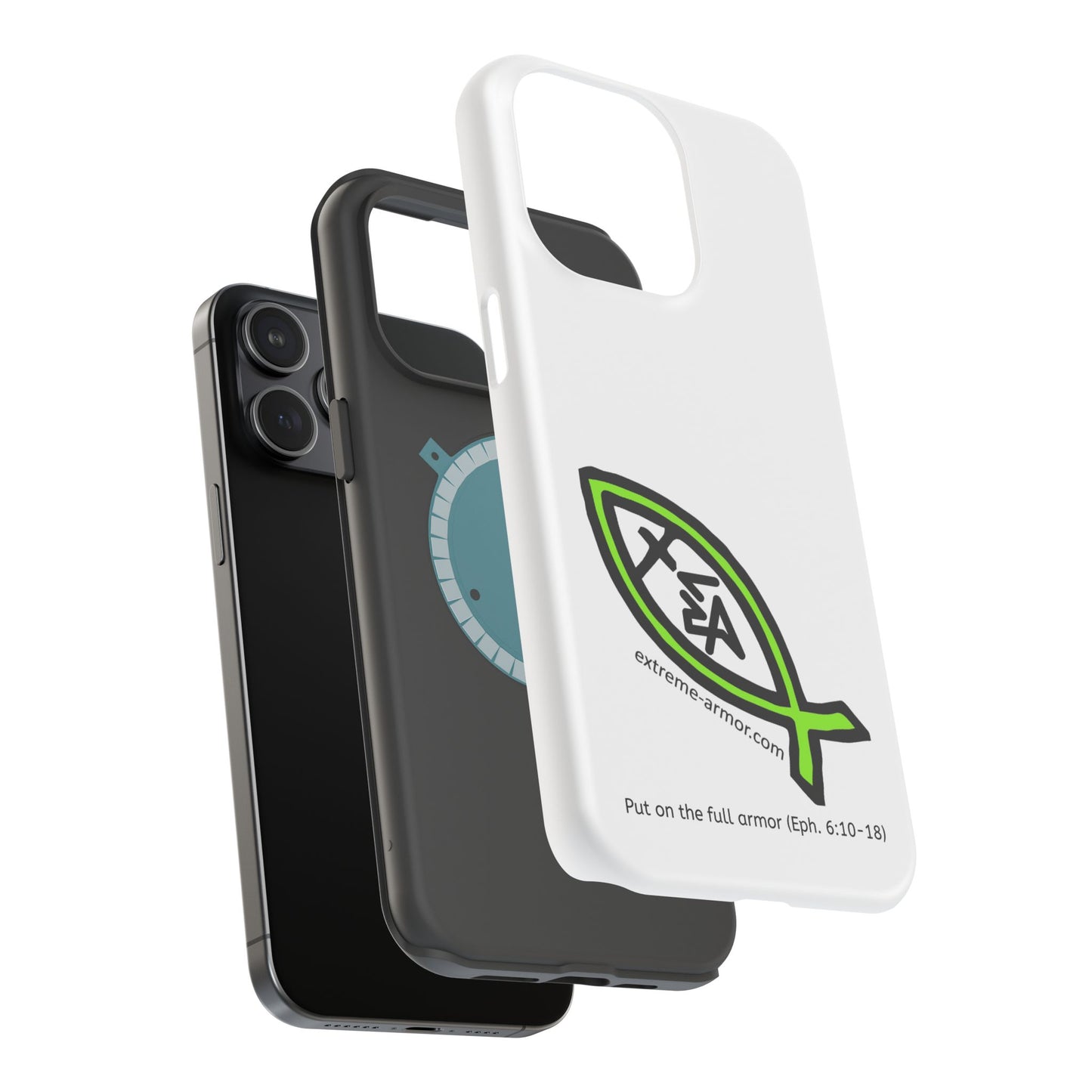 I-phone Magnetic Case (Extreme-Armor) White