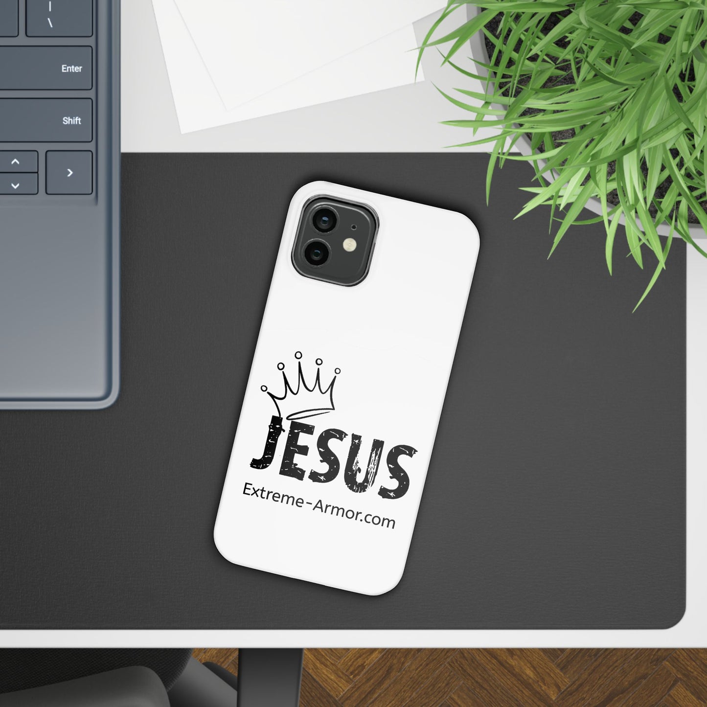 King Jesus White Slim phone Cases