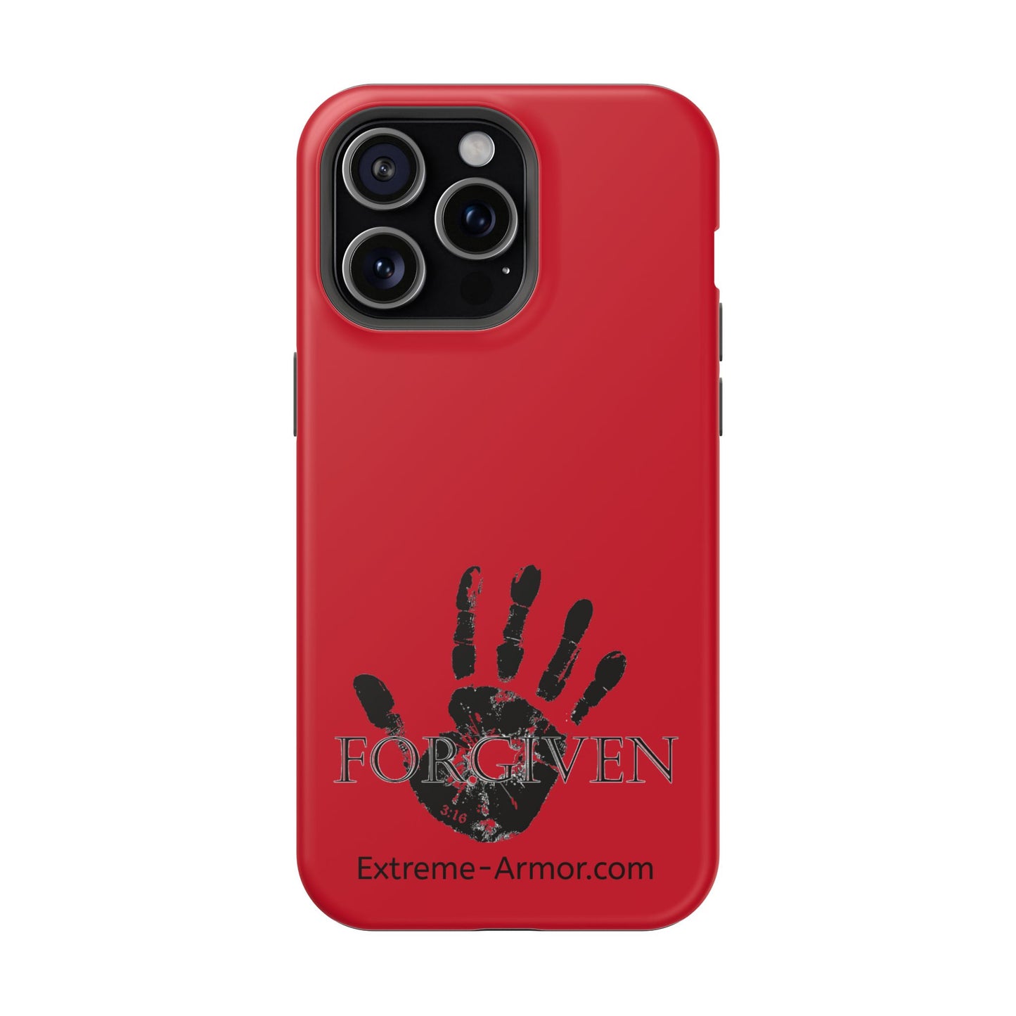 I-phone Magnetic Case (Forgiven) Red