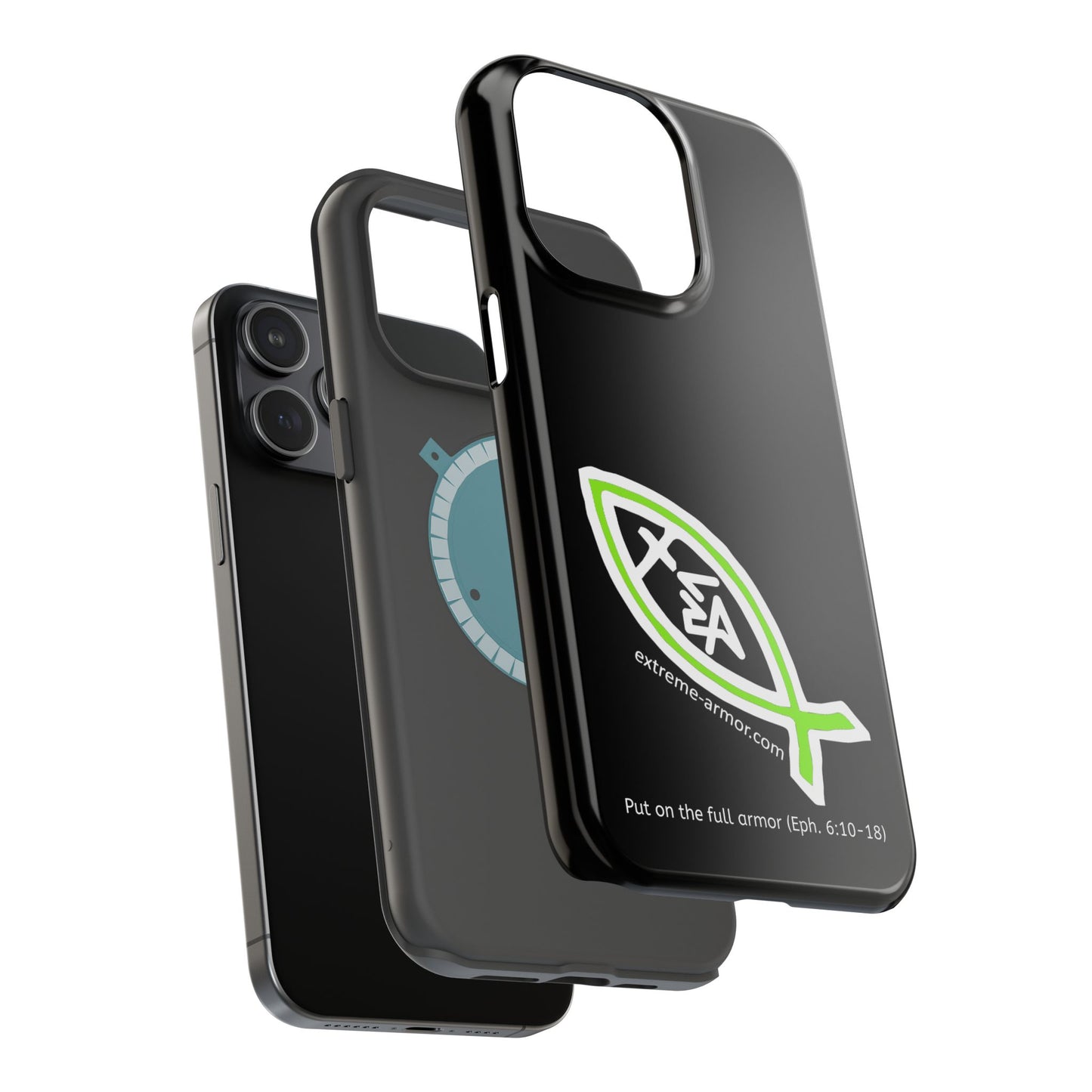 I-phone Magnetic Case (Extreme-Armor) Black