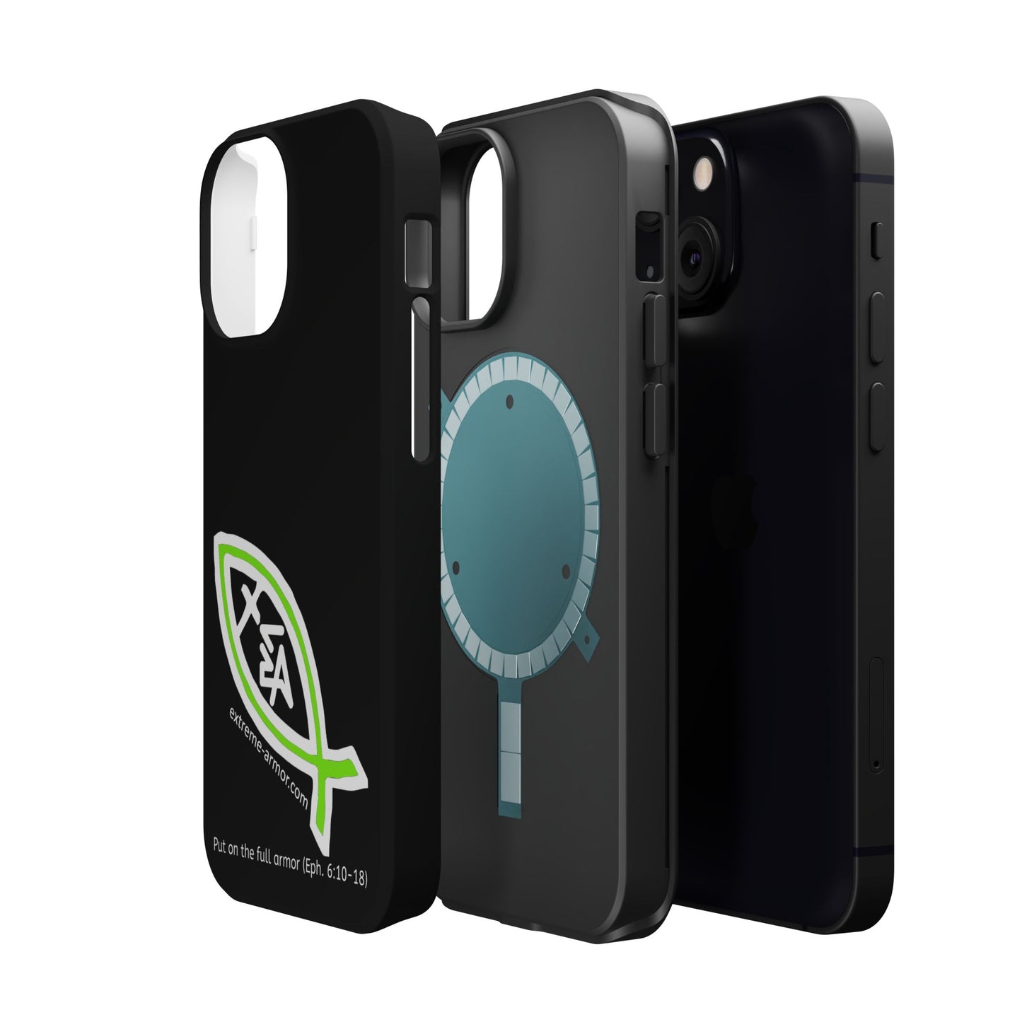 I-phone Magnetic Case (Extreme-Armor) Black