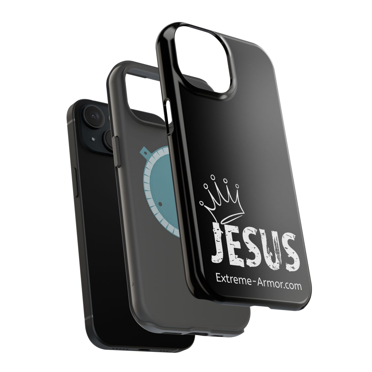 I-phone Magnetic Case (King Jesus) Black