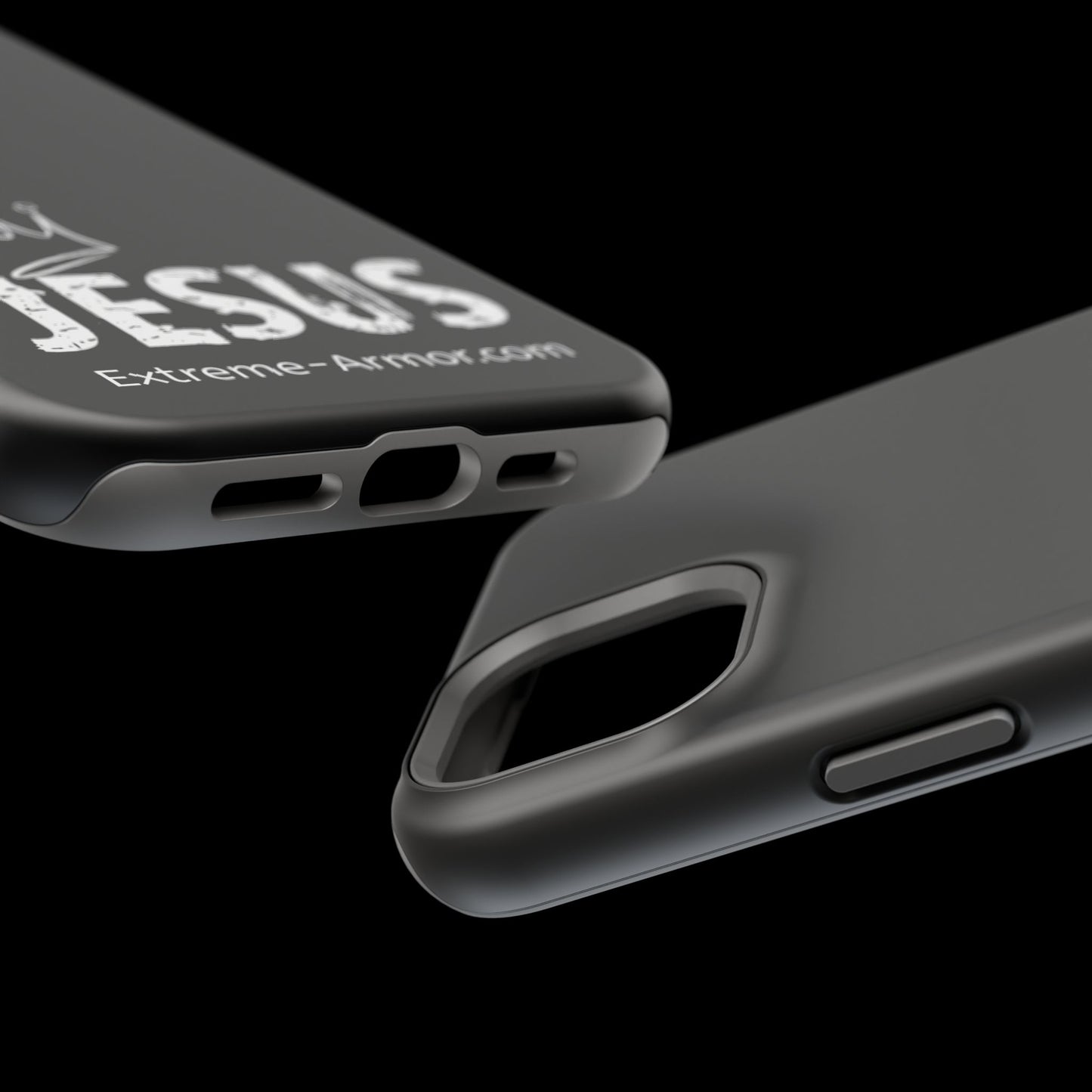 I-phone Magnetic Case (King Jesus) Black