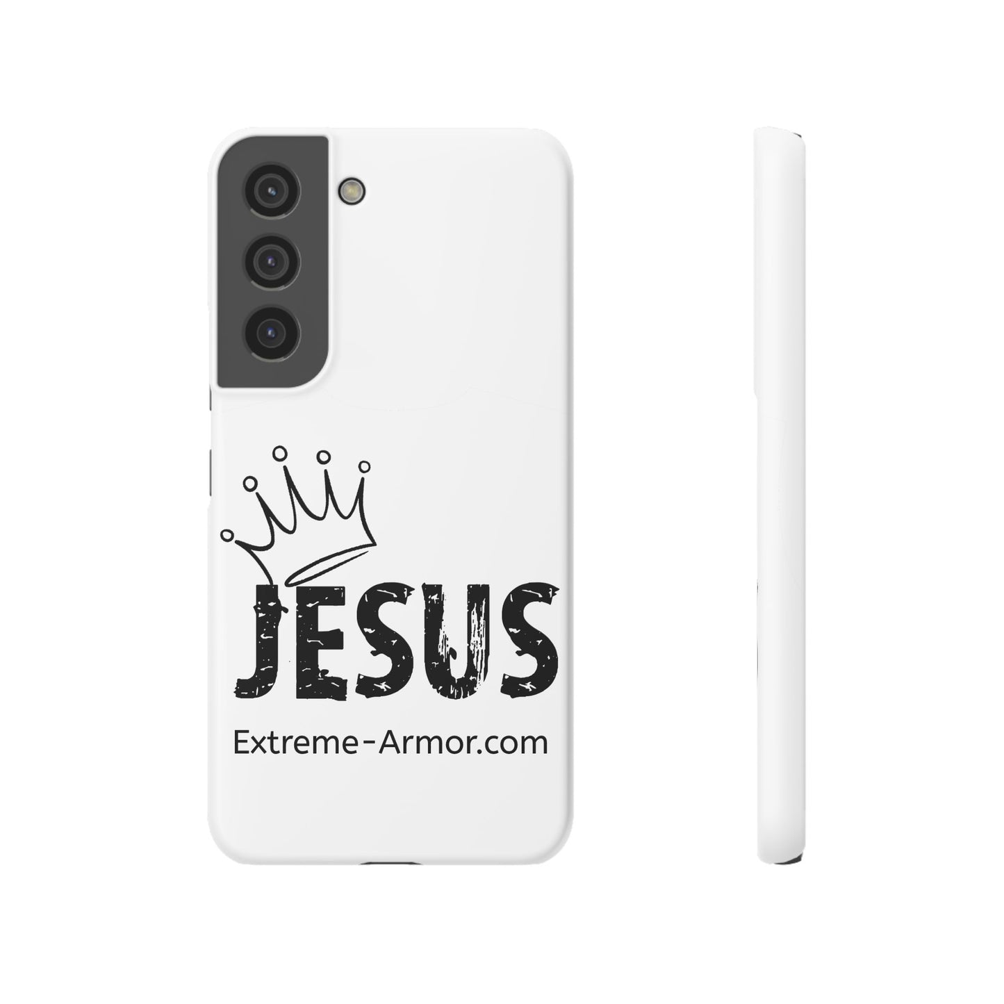 King Jesus White Slim phone Cases