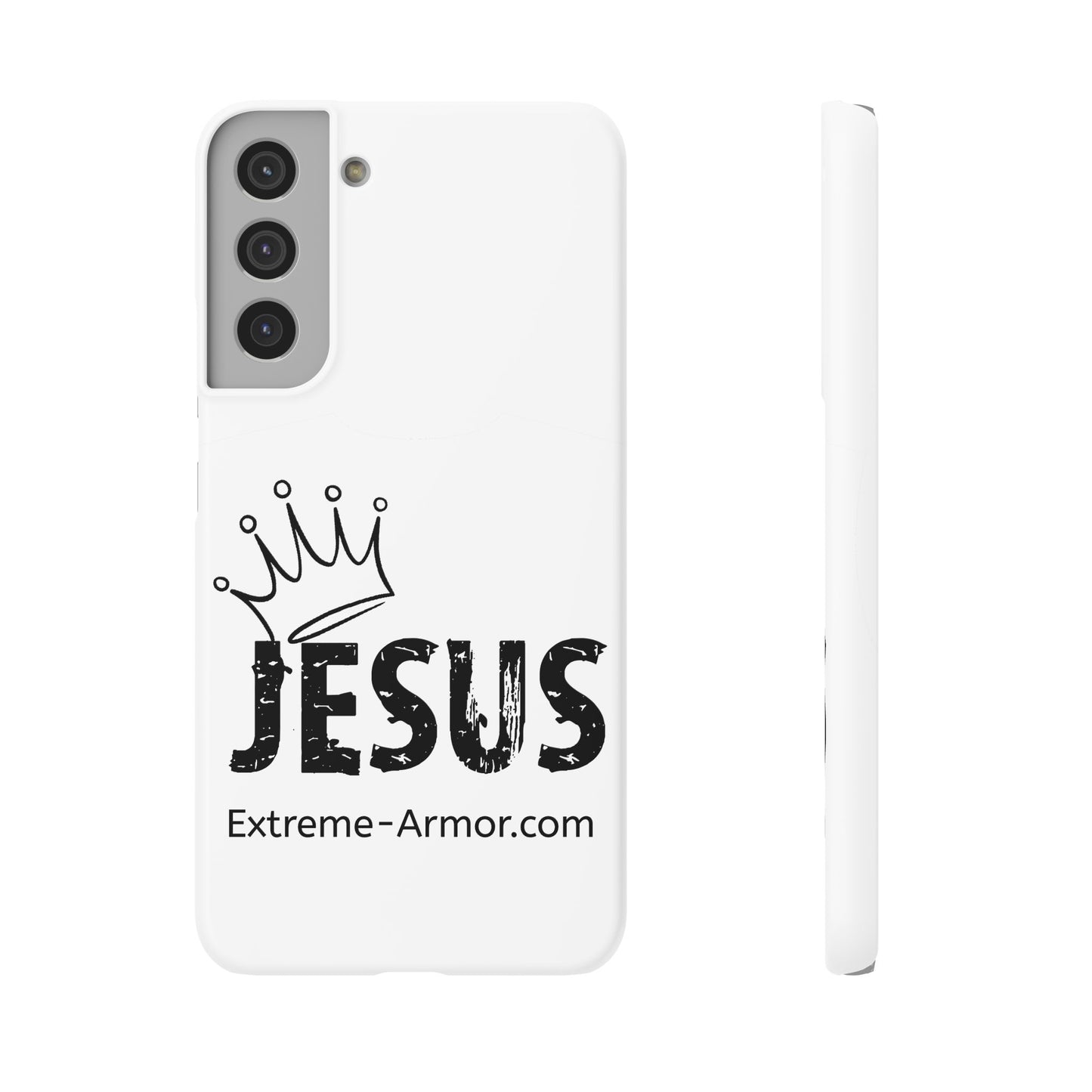 King Jesus White Slim phone Cases