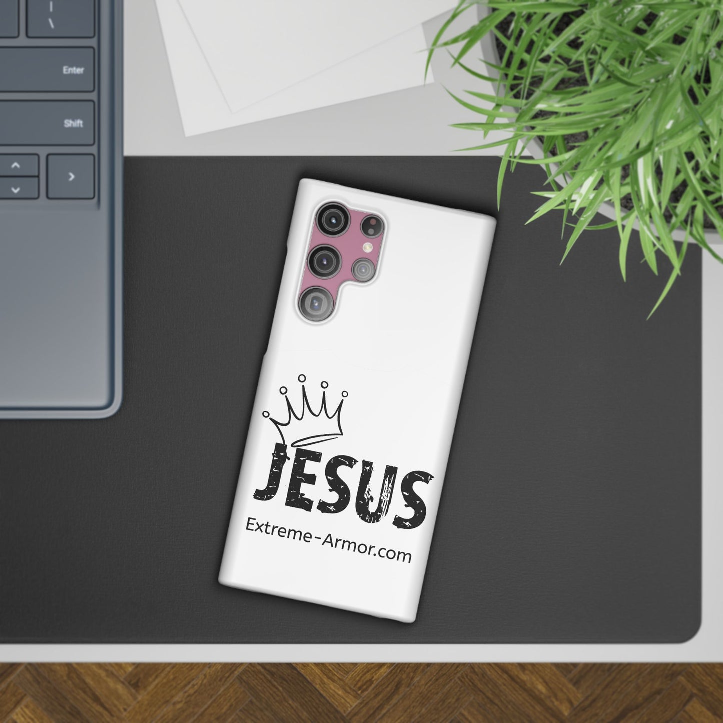 King Jesus White Slim phone Cases