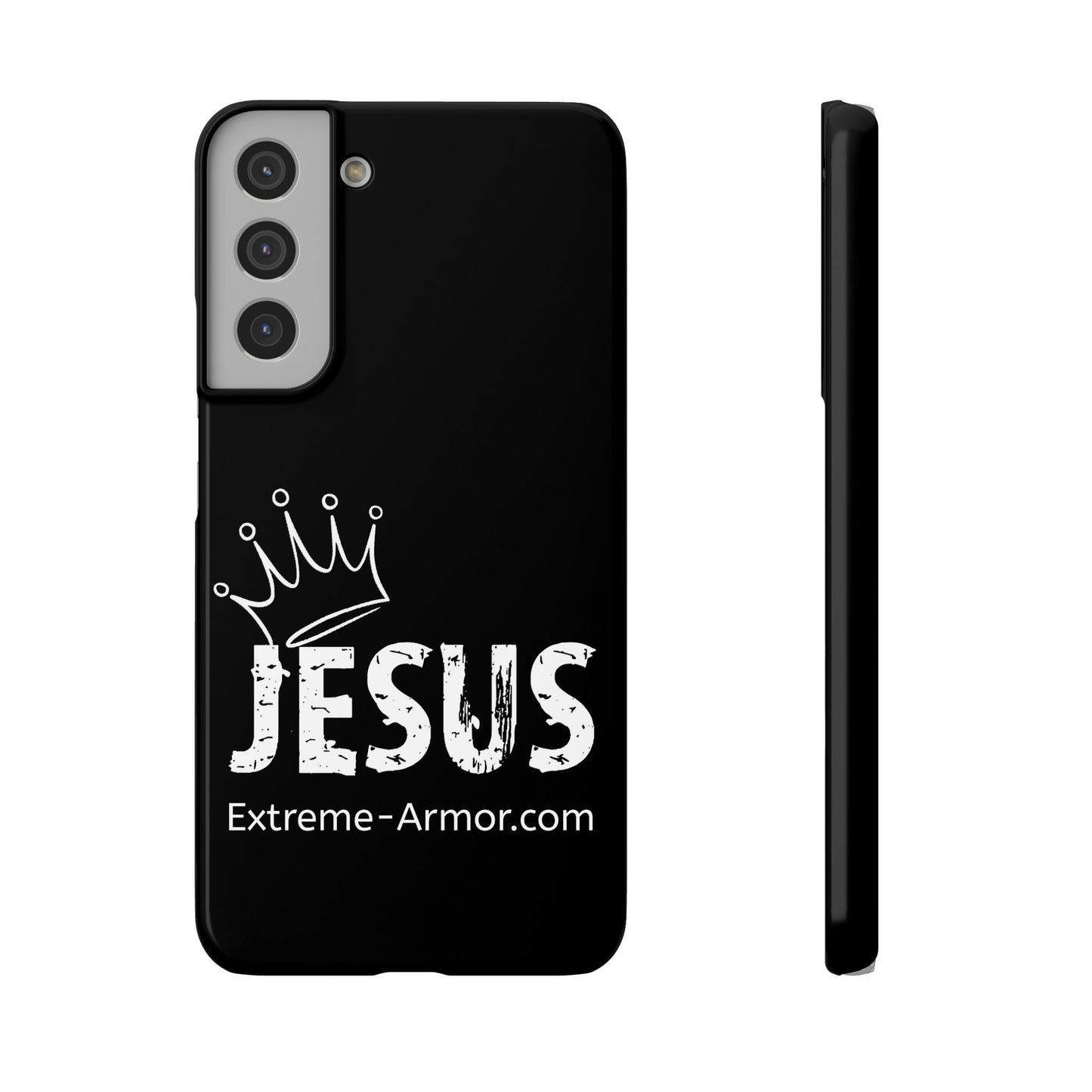 King Jesus Black Slim phone Cases