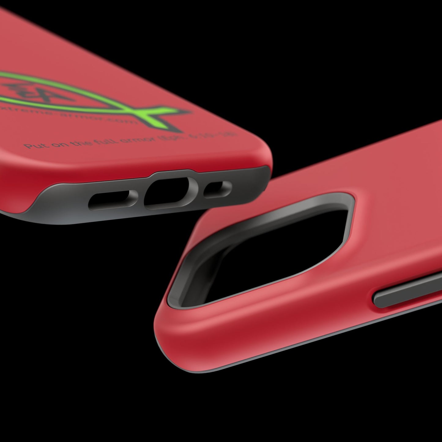 I-phone Magnetic Case (Extreme-Armor) Red